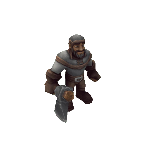 RTS_Worker Axe_White